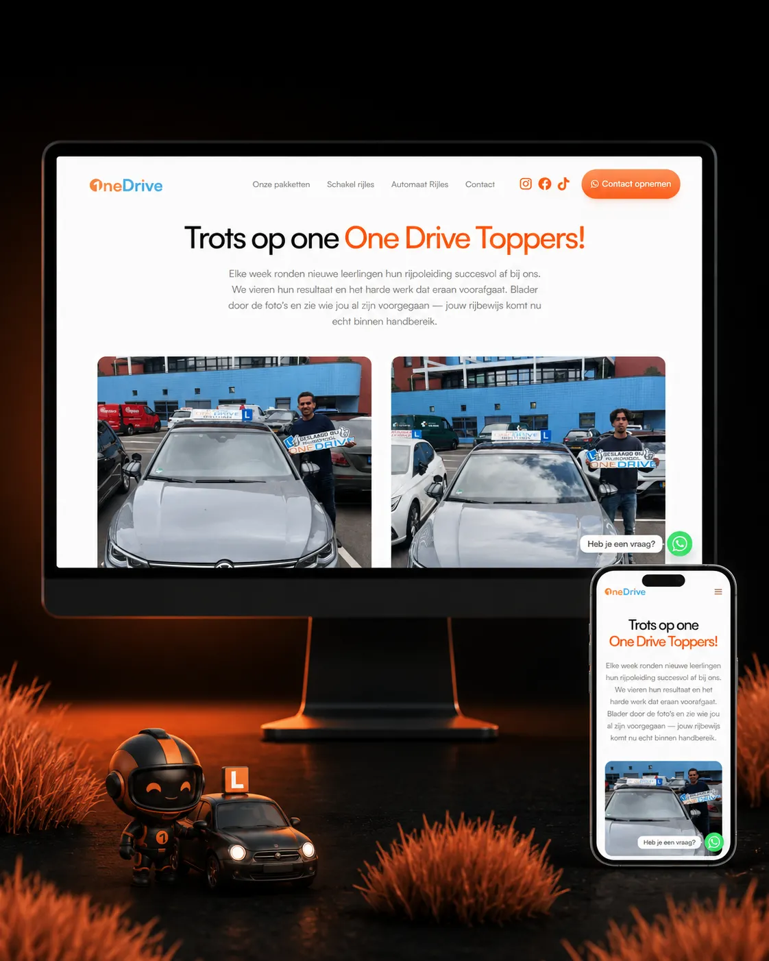 Rijschool One Drive, Logo & Website door Anastic